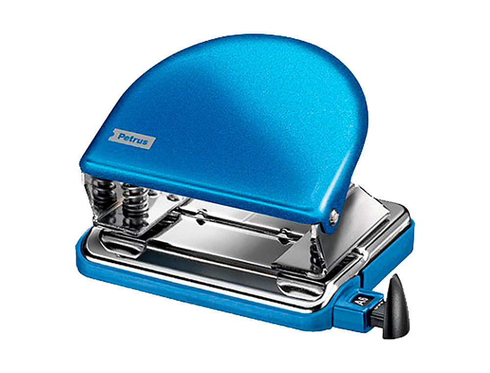 FURADOR PETRUS 52 WOW AZUL METALIZADO CAPACIDADE 20 FOLHAS EM BLISTER