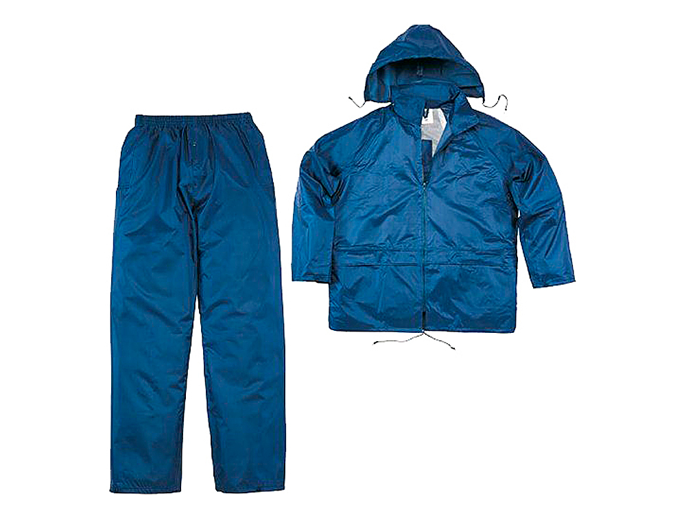 CONJUNTO DE CHUVA DELTAPLUS 400 POLIESTER/PVC AZUL MARINHO TAMANHO XXL