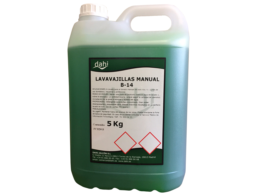 LAVA LOUÇAS DAHI MANUAL GARRAFA DE 5 L