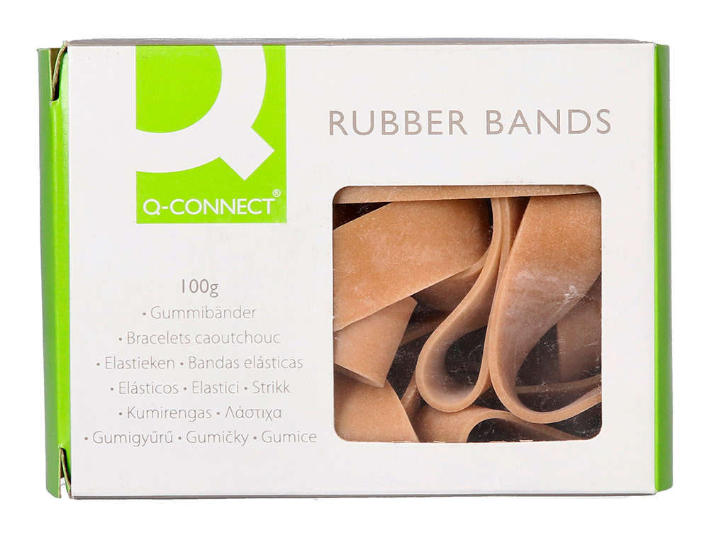 BANDAS ELASTICAS Q-CONNECT 100 GR 70 X 5 MM NUMERO 7