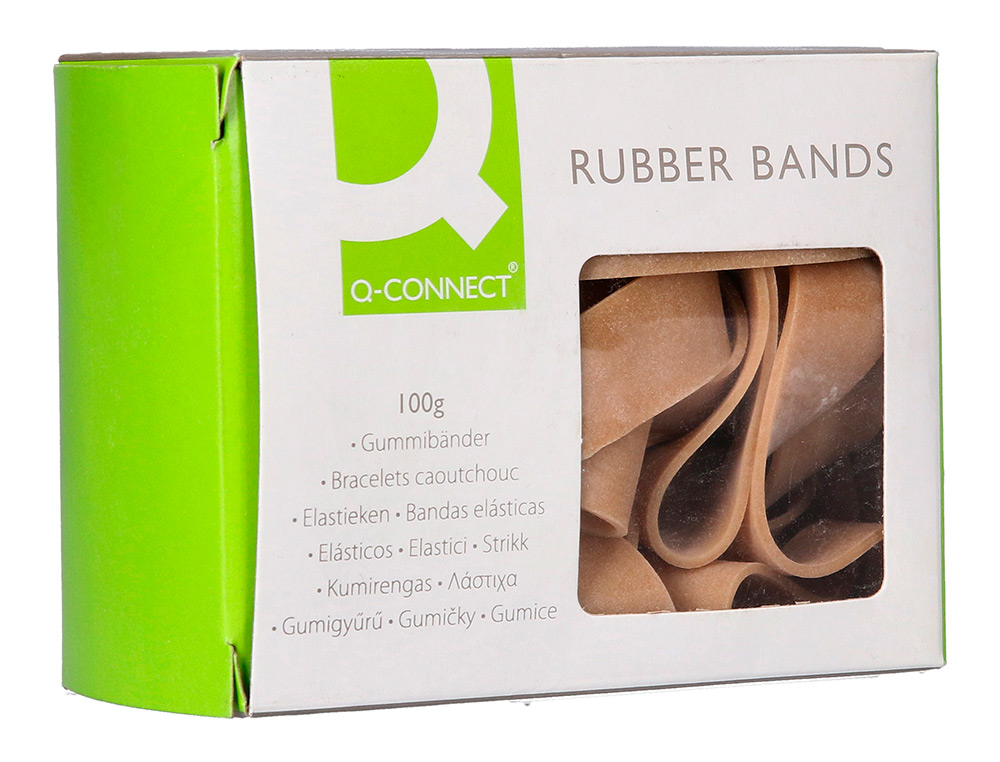 BANDAS ELASTICAS Q-CONNECT 100 GR 70 X 5 MM NUMERO 7