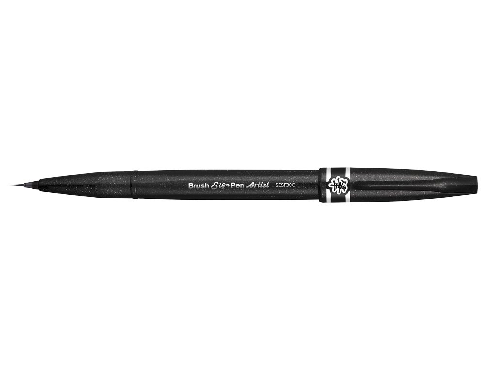CANETA PINCEL PENTEL ARTIST COR PRETO