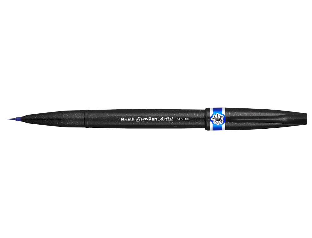 CANETA PINCEL PENTEL ARTIST COR AZUL