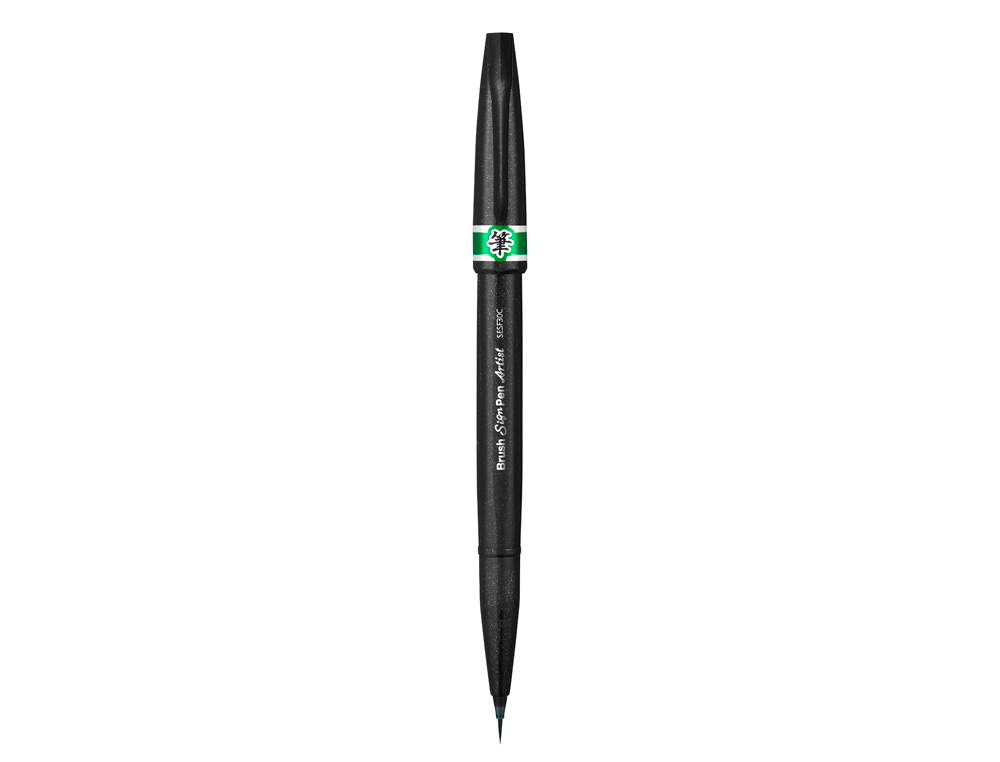 CANETA PINCEL PENTEL ARTIST COR VERDE