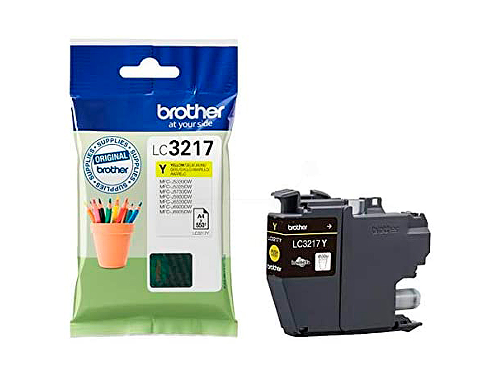 TINTEIRO BROTHER LC3217Y MFCJ6530 / MFC-J6935 AMARELO 550 PAGINAS