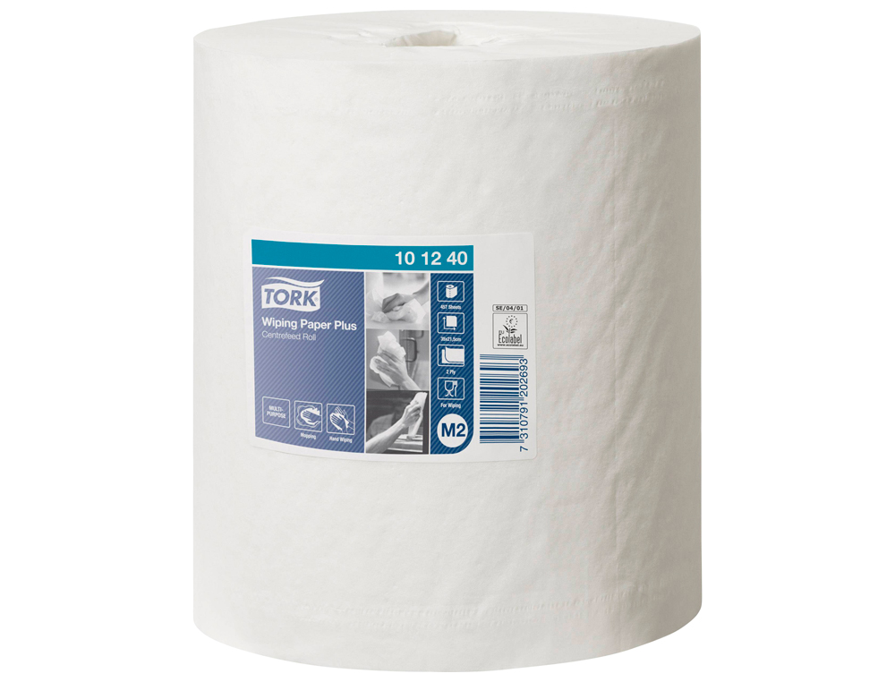PAPEL SECA MAOS TORK SECAGEM EXTRA LARGURA 215 MM COMPRIMENTO 160 MT 2 FOLHAS PARA DISPENSADOR M2 CENTRAL PACK DE 6 UNI
