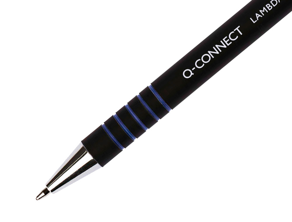 ESFEROGRAFICA Q-CONNECT RETRATIL COM GRIP 0,7 MM COR AZUL
