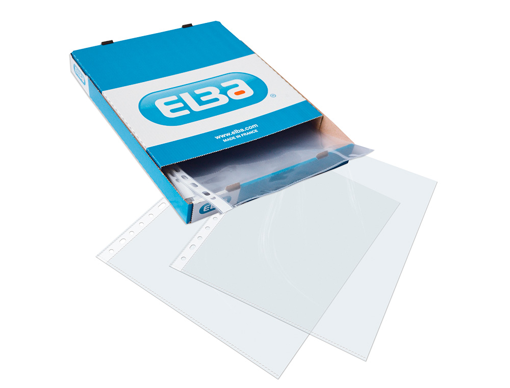 BOLSA CATALOGO/MICA ELBA STANDARD FOLIO 70 MICRONS CRISTAL CAIXA DE 100 UNIDADES