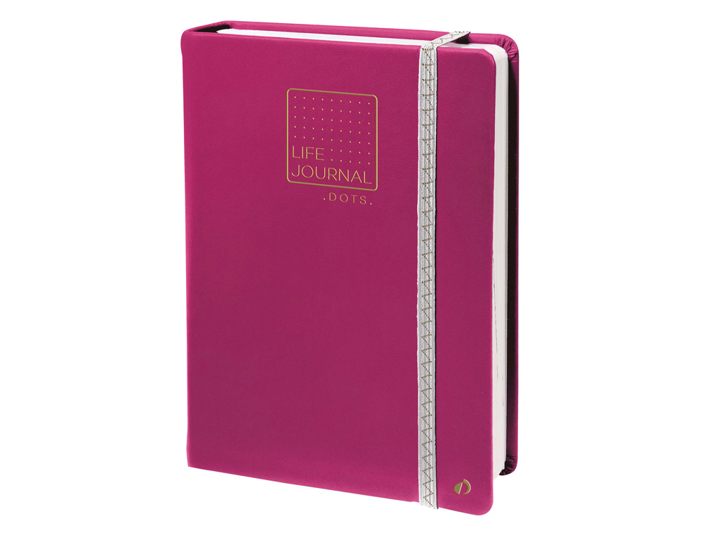 CADERNO QUO VADIS LIFE JOURNAL INFINITE DOTS PONTOS 15X21 CM 224 FOLHAS CAPA CIRUELA