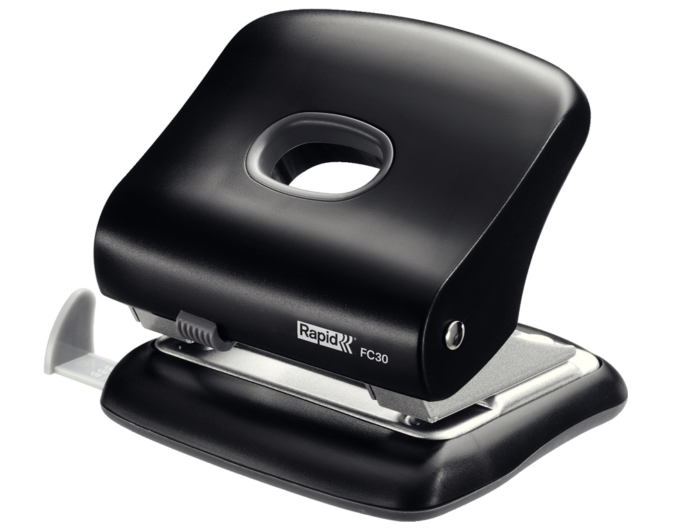 FURADOR RAPID FC30 PLASTICO COR PRETA CAPACIDADE 30 FOLHAS
