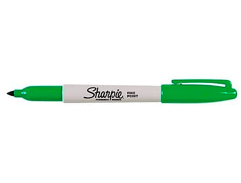 MARCADOR SHARPIE PERMANENTE PONTA FINA VERDE