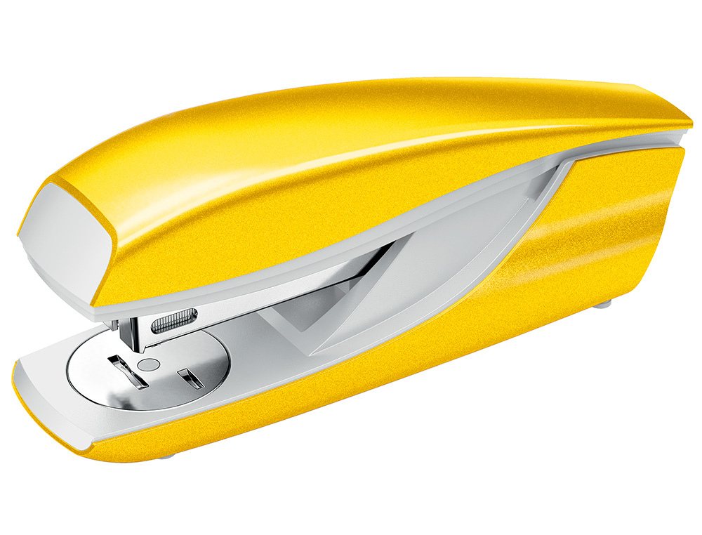 AGRAFADOR PETRUS 635 WOW AMARELO METALIZADO CAPACIDADE 30 FOLHAS