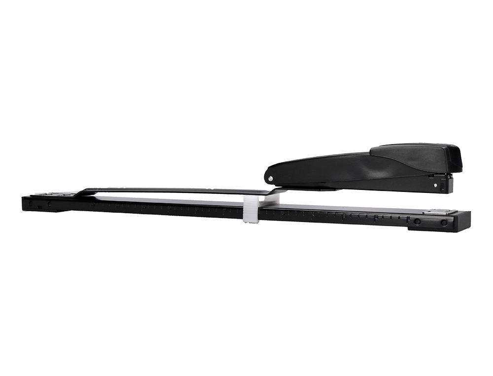 AGRAFADOR Q-CONNECT KF02292 METALICA BRACO LARGO CAPACIDADE 20 FOLHAS USA AGRAFES 24/6 E 26/6 COR PRETA