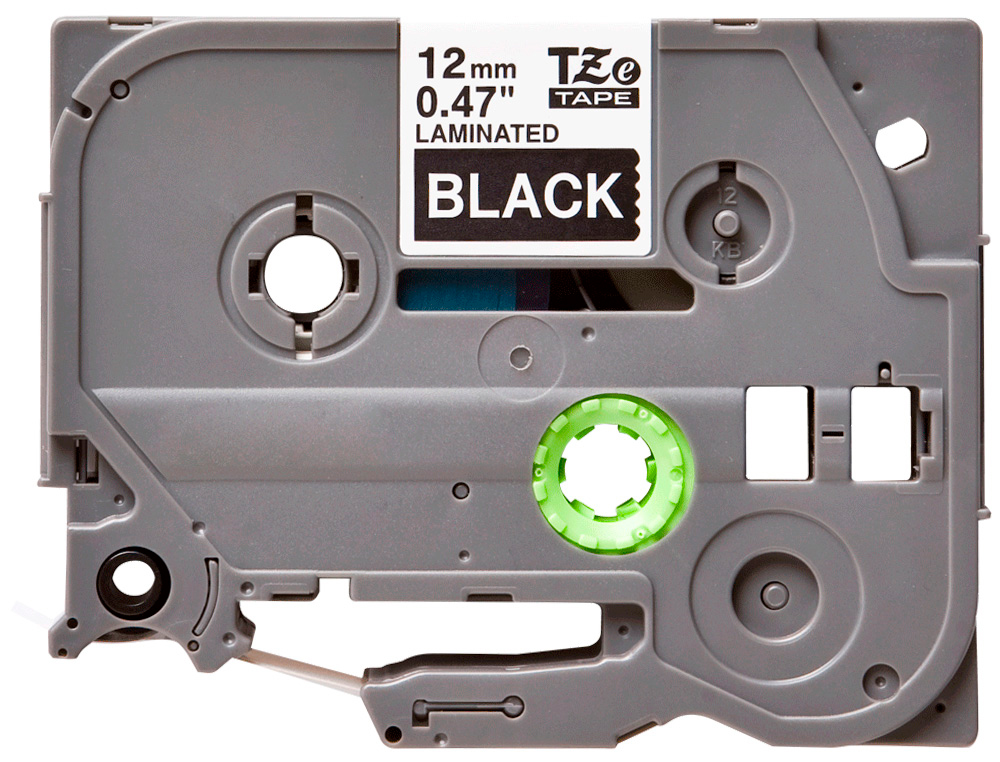 FITA Q-CONNECT TZE-335 PRETA-BRANCA 12MM COMPRIMENTO 8MT