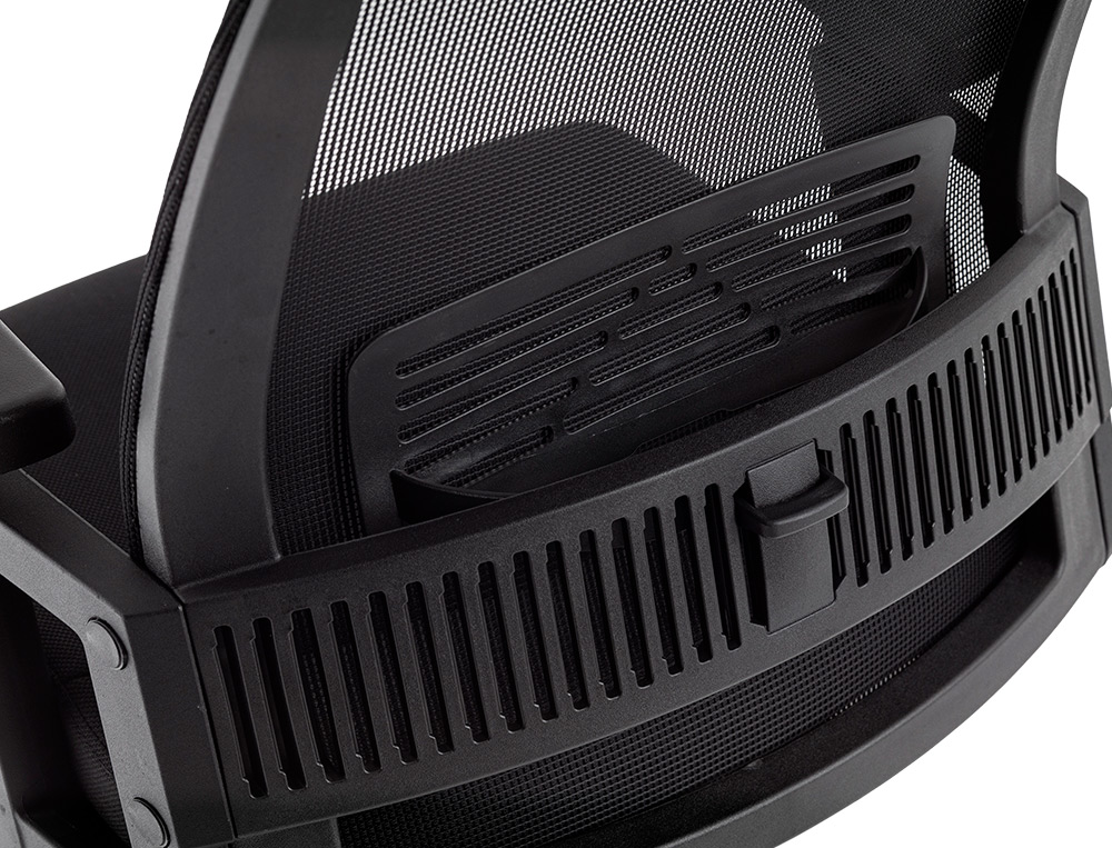 CADEIRA DE DIRECAO Q-CONNECT FONDI ERGONOMICA BASE METAL ENCOSTO ALTO COM APOIO DE CABECA REGULAVEL EM ALTURA