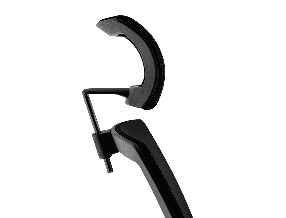 CADEIRA DE DIRECAO Q-CONNECT FONDI ERGONOMICA BASE METAL ENCOSTO ALTO COM APOIO DE CABECA REGULAVEL EM ALTURA