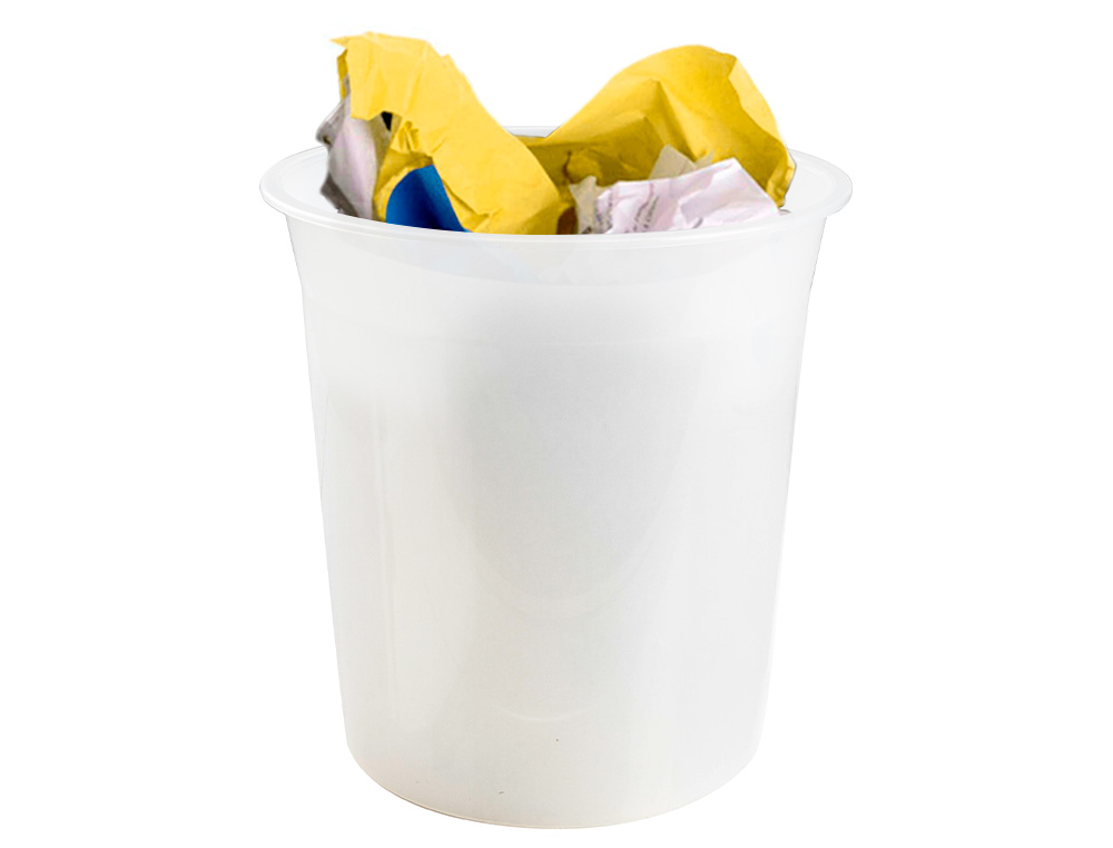 CESTO PLASTICO Q-CONNECT TRANSPARENTE 13 LITROS