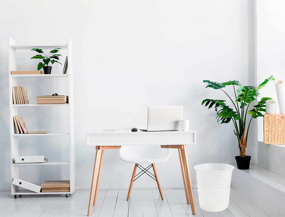 CESTO PLASTICO Q-CONNECT TRANSPARENTE 13 LITROS