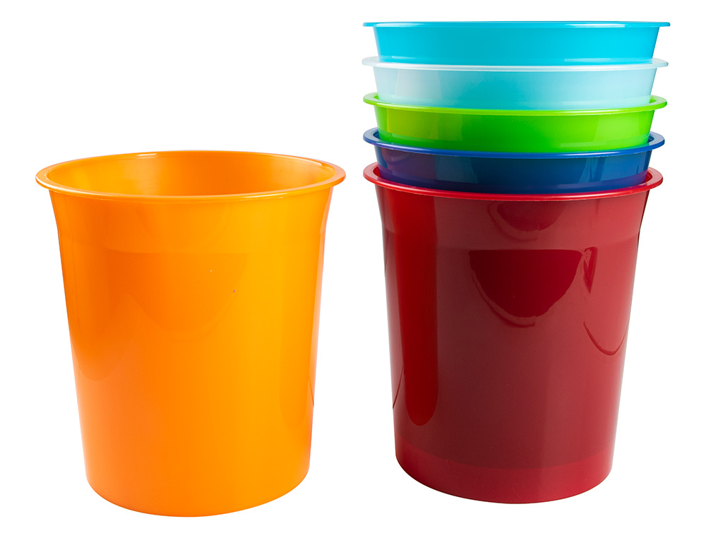 CESTO PLASTICO Q-CONNECT TRANSPARENTE 13 LITROS