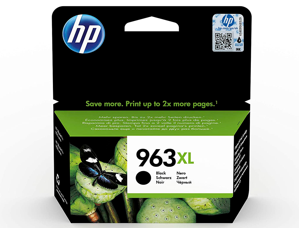 TINTEIRO HP 963 XL OFFICEJET PRO 9010 / 9020 / 9022 / 9023 / 9025 PRETO 2000 PAGINAS