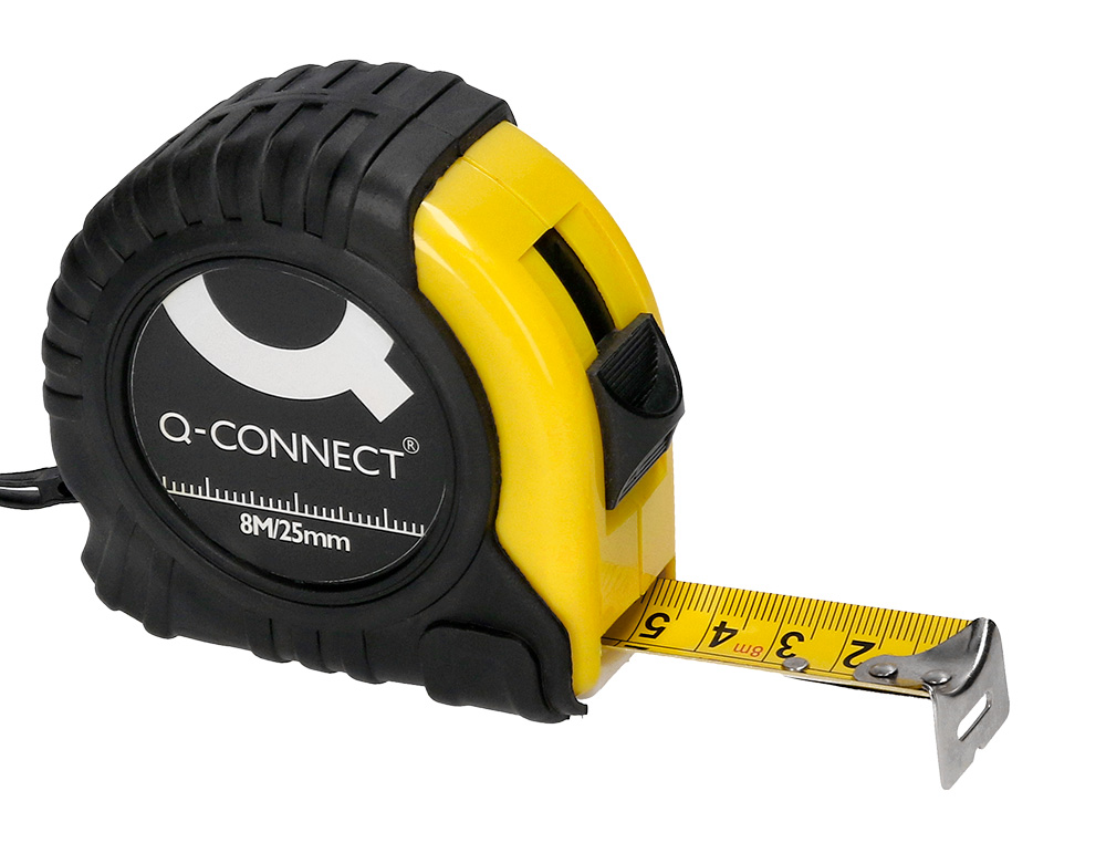 FITA METRICA Q-CONNECT DE 8 MT MATERIAL ANTICHOQUE 23 MM DE COMPRIMENTO