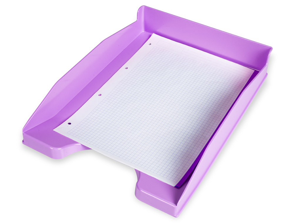 TABULEIRO DE SECRETARIA Q-CONNECT PLASTICO LAVANDA OPACO