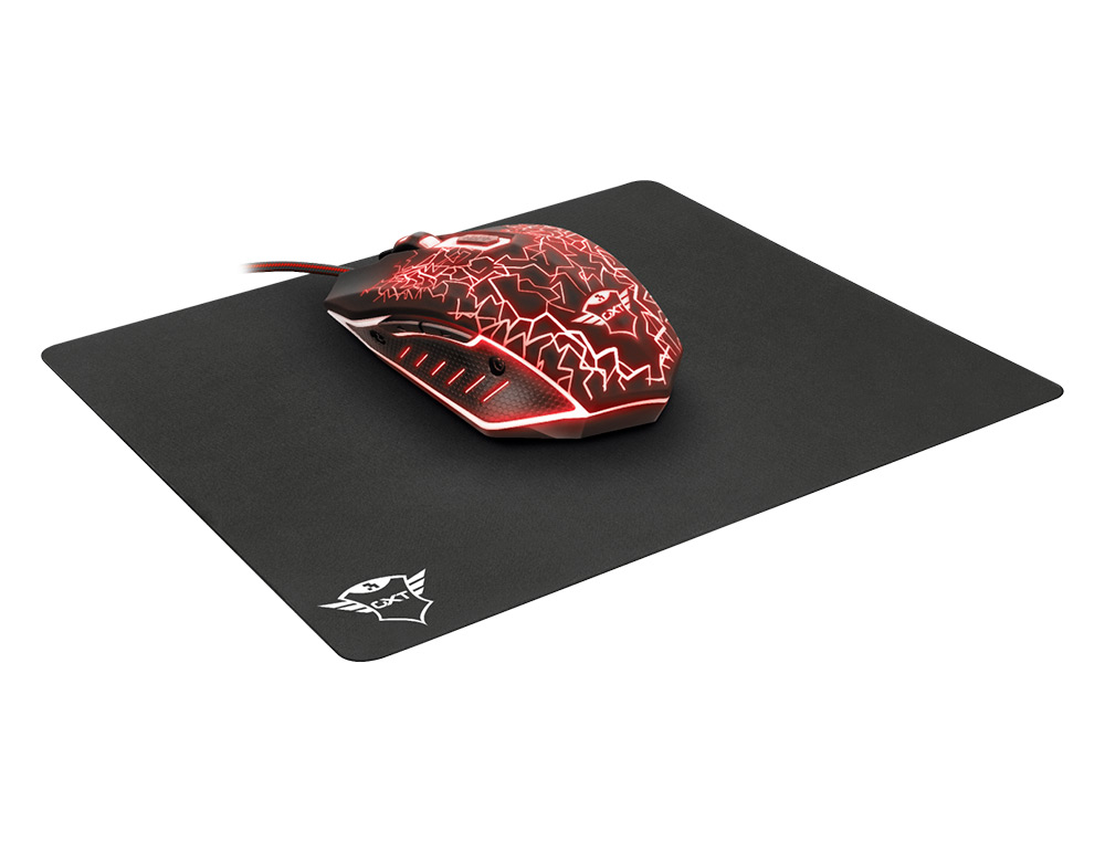 PACK ALFOMBRILLA + RATON OPTICO TRUST GAMING GXT783 IZZA MOUSE & PAD 2400 DPI 6 BOTONES