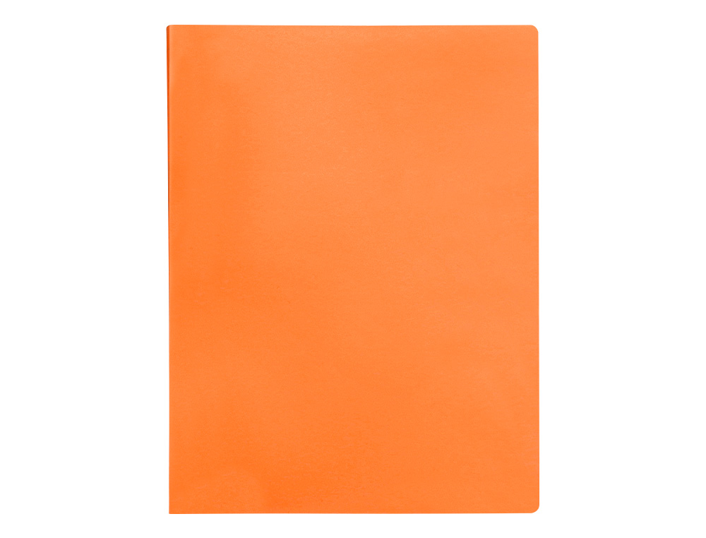 CAPA CATALOGO LIDERPAPEL 80 BOLSAS POLIPROPILENO DIN A4 LARANJA FLUOR OPACO