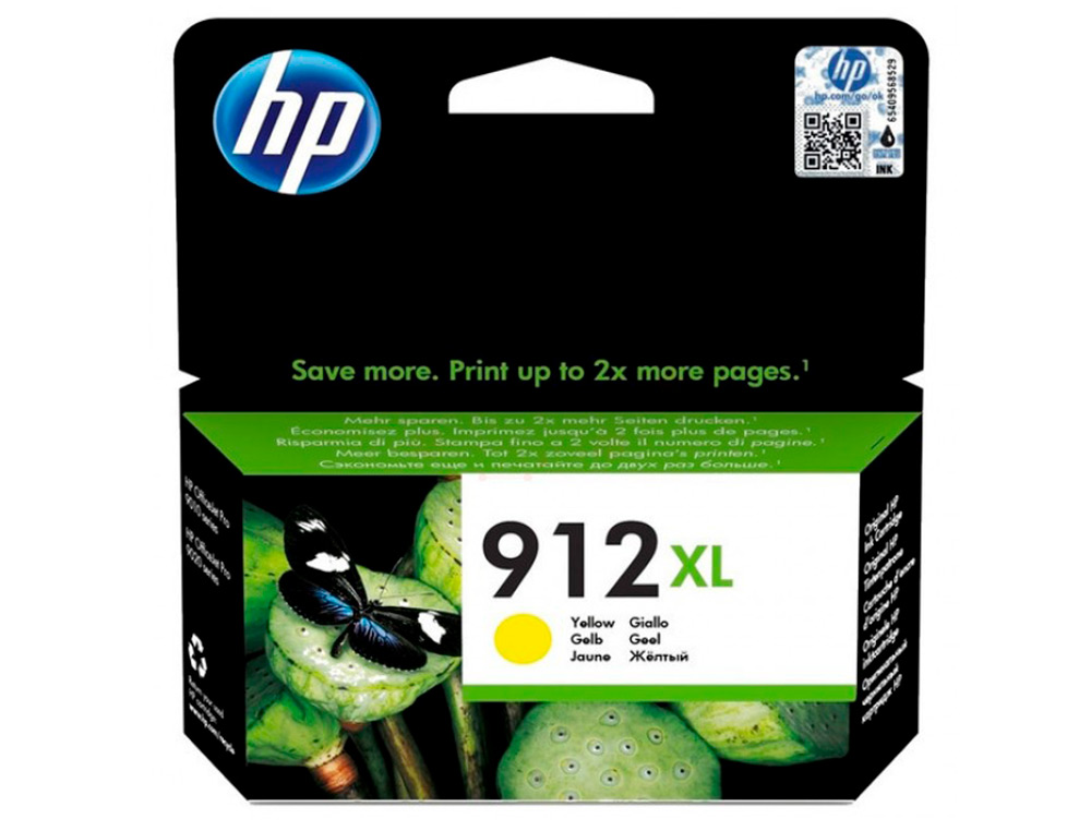 TINTEIRO HP 912 XL OFFICEJET 8010 / 8020 / 8035 AMARELO 825 PAG