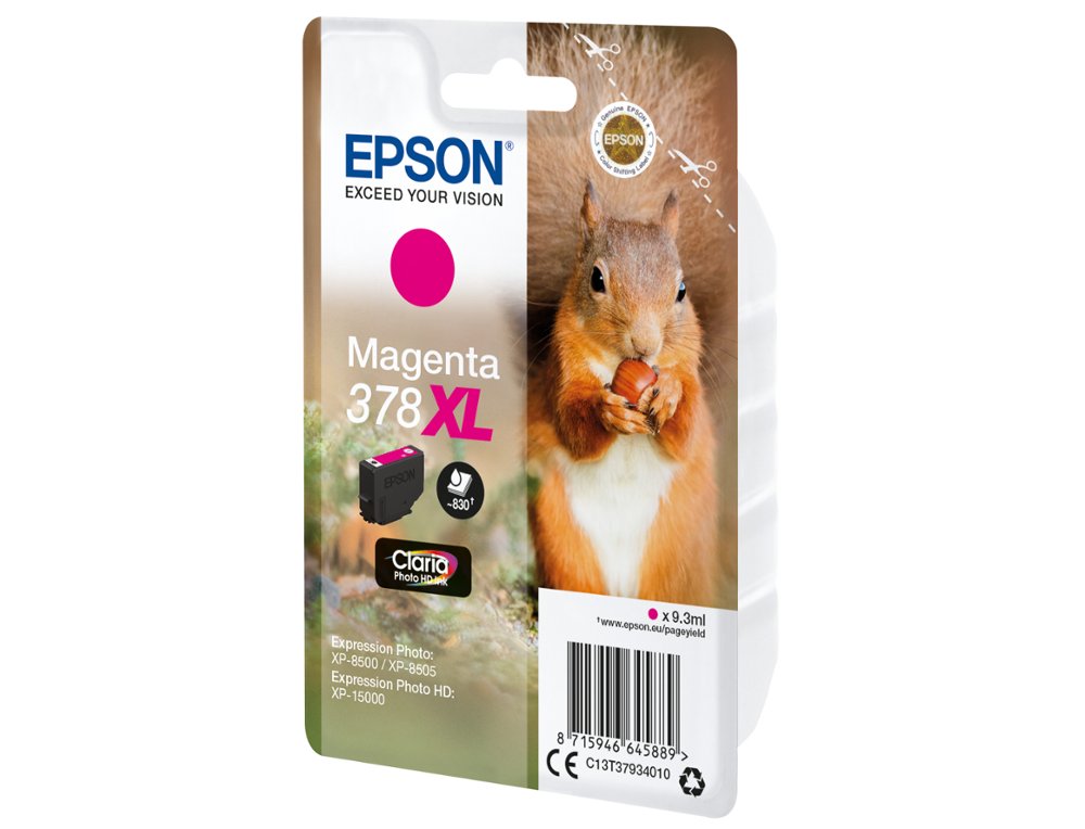 TINTEIRO EPSON 378 XL EXPRESSION HOME XP-8605 / 8606 / XP-15000 / XP-8500 / 8505 MAGENTA 830 PAG