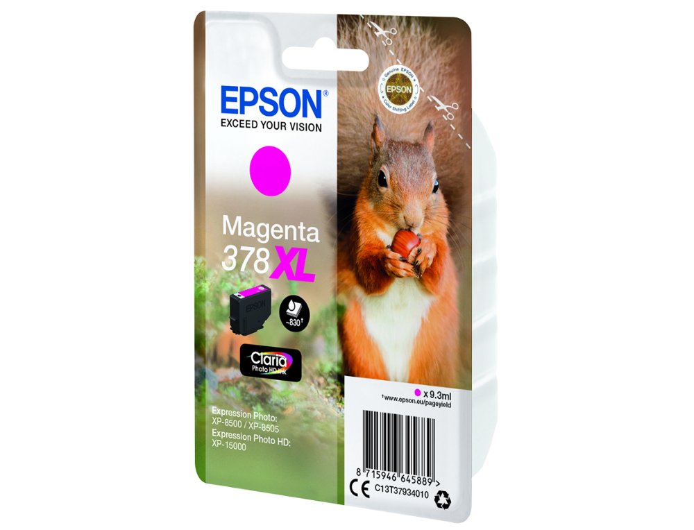 TINTEIRO EPSON 378 XL EXPRESSION HOME XP-8605 / 8606 / XP-15000 / XP-8500 / 8505 MAGENTA 830 PAG