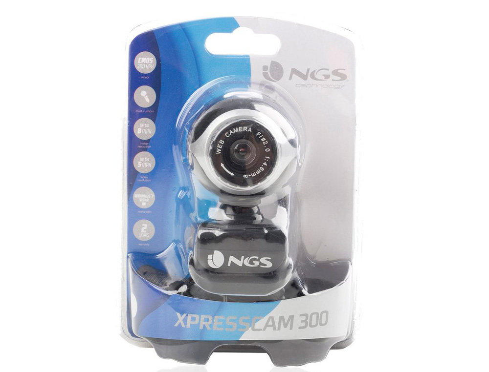 CAMARA WEBCAM NGS XPRESSCAM300 COM MICROFONE 8 MPX USB 2.0