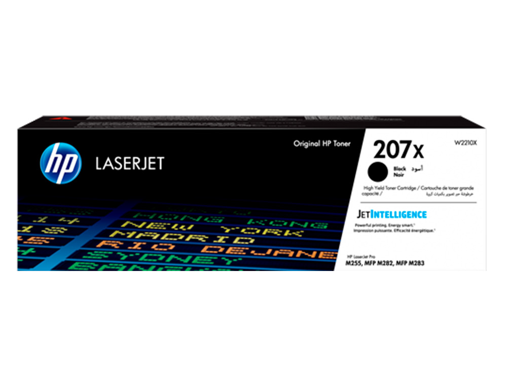 TONER HP 207X COLOR LASERJET PRO M282NW / M283FDN / M283FDW PRETO 3.150 PAGINAS