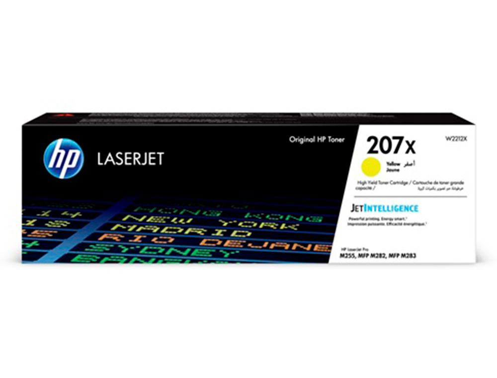 TONER HP 207X COLOR LASERJET PRO M282NW / M283FDN / M283FDW AMARELO 2.450 PAGINAS
