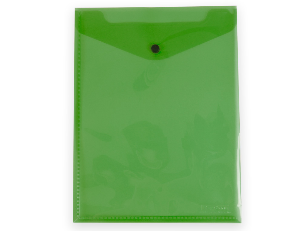 PASTA LIDERPAPEL DOSSIER COM MOLA POLIPROPILENO DIN A4 FORMATO VERTICAL COM FOLE VERDE TRANSLUCIDO