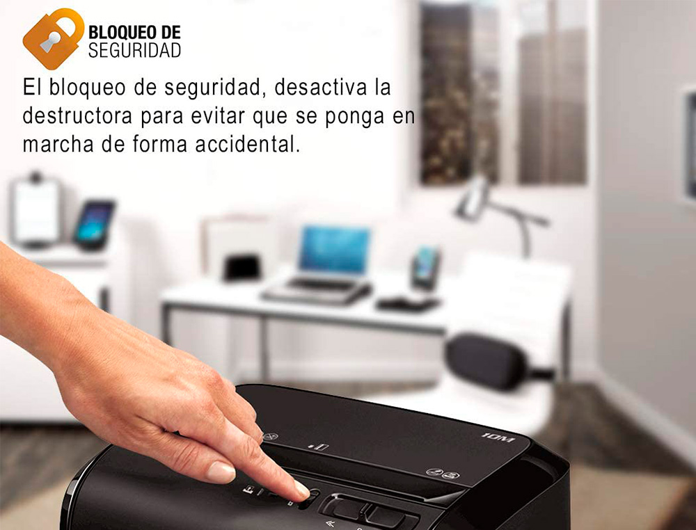 DESTRUIDORA DE DOCUMENTOS FELLOWES 10M CAPACIDADEE DE CORTE 10 F SEGURANCA P5 DESTROI AGRAFES E CARTOES DE CREDITO CESTO
