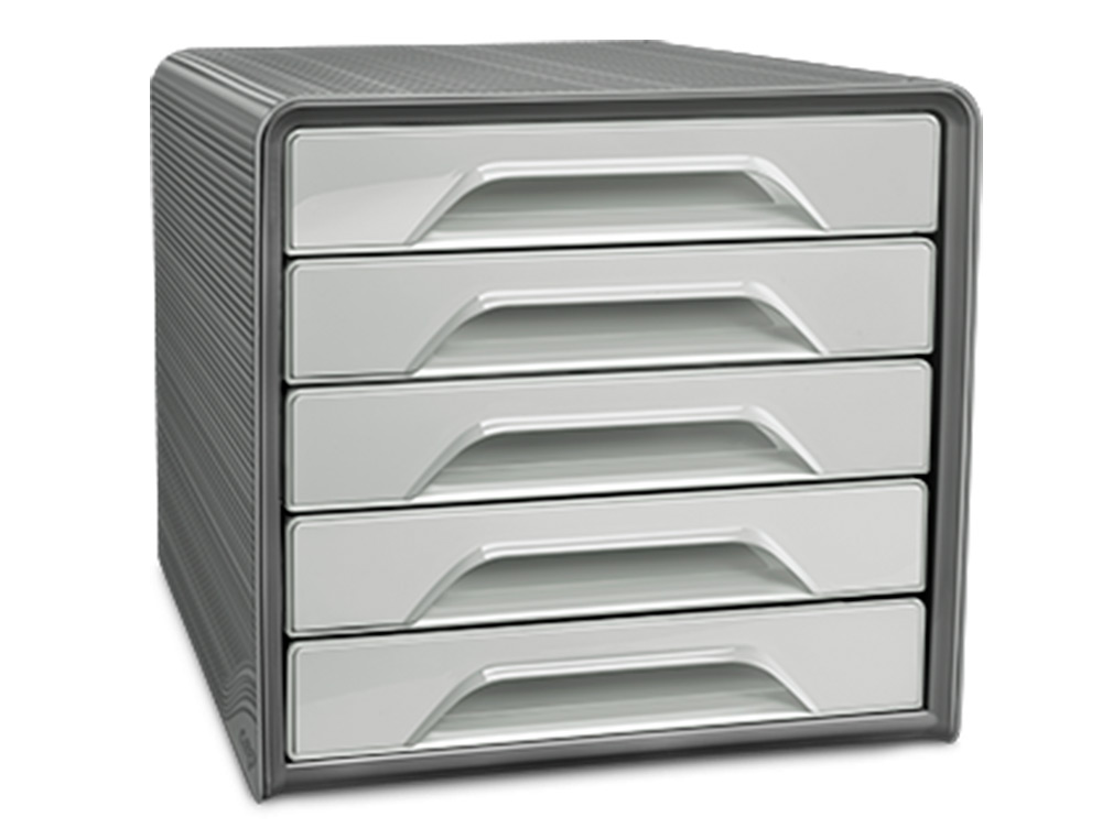 BLOCO CLASSIFICADOR DE GAVETAS CEP SMOOVE 5 GAVETAS COR CINZA