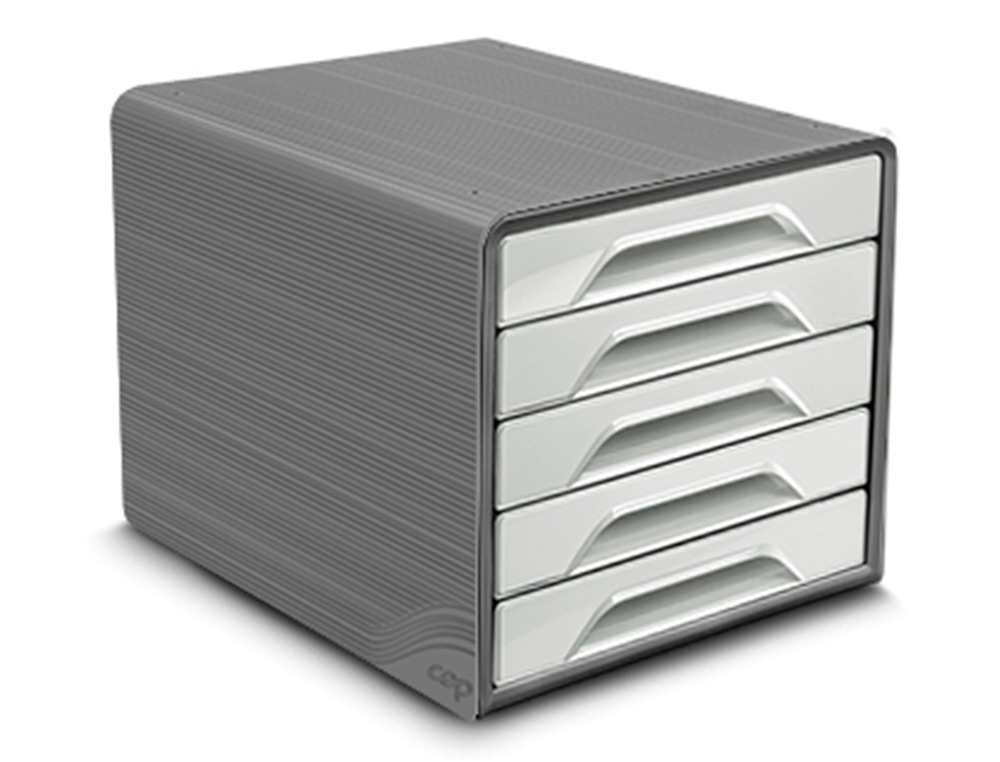 BLOCO CLASSIFICADOR DE GAVETAS CEP SMOOVE 5 GAVETAS COR CINZA