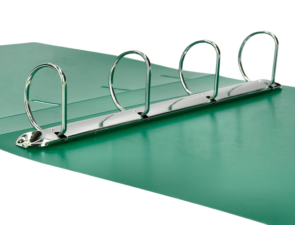 PASTA LIDERPAPEL POLIPROPILENO DIN A4 4 ANEIS MISTOS 40 MM VERDE TRANSLUCIDO