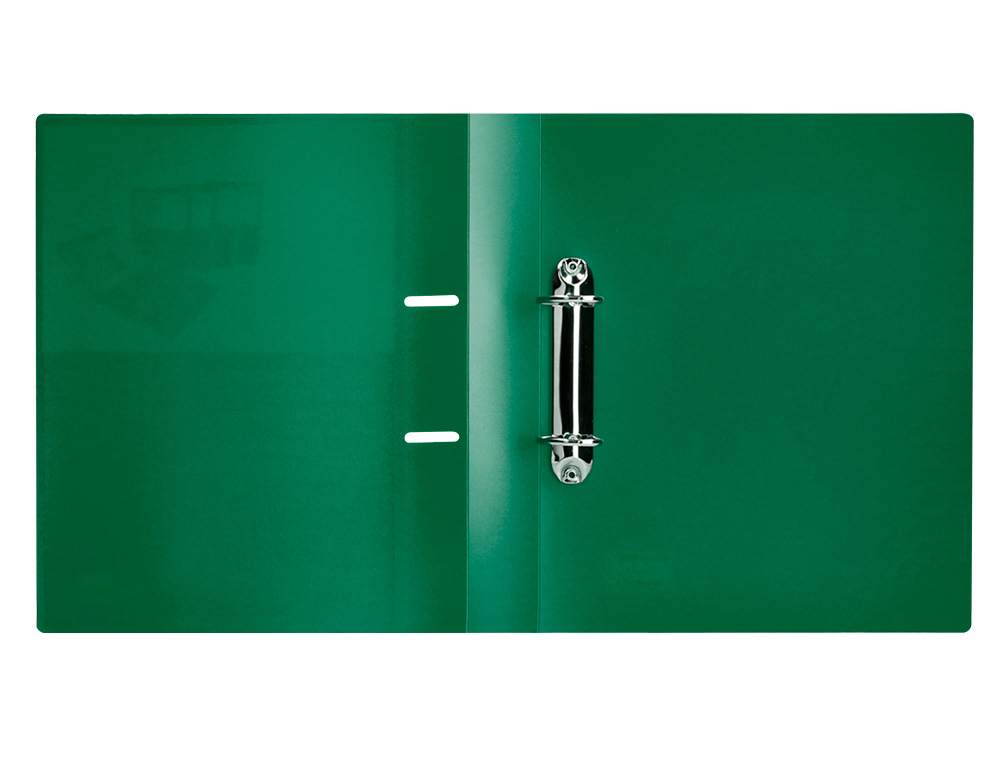 PASTA CANGURU LIDERPAPEL POLIPROPILENO DIN A4 2 ANEIS 40 MM MISTOS VERDE TRANSLICUDO