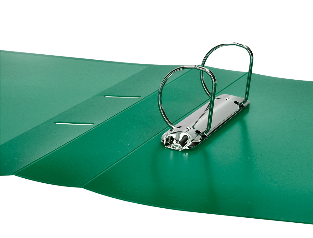PASTA CANGURU LIDERPAPEL POLIPROPILENO DIN A4 2 ANEIS 40 MM MISTOS VERDE TRANSLICUDO