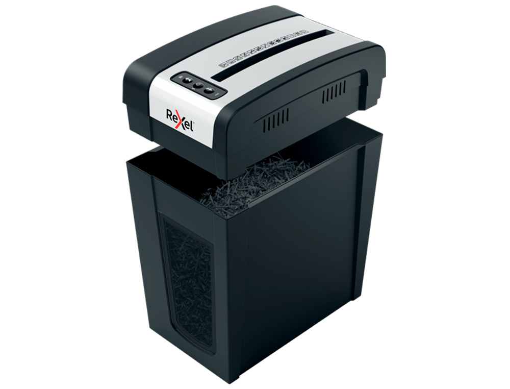 DESTRUIDORA DE DOCUMENTOS REXEL SECURE MC6-SL EU CAPACIDADEE 6 FOLHAS AGRAFES CLIPS CART ES E CD 18 L