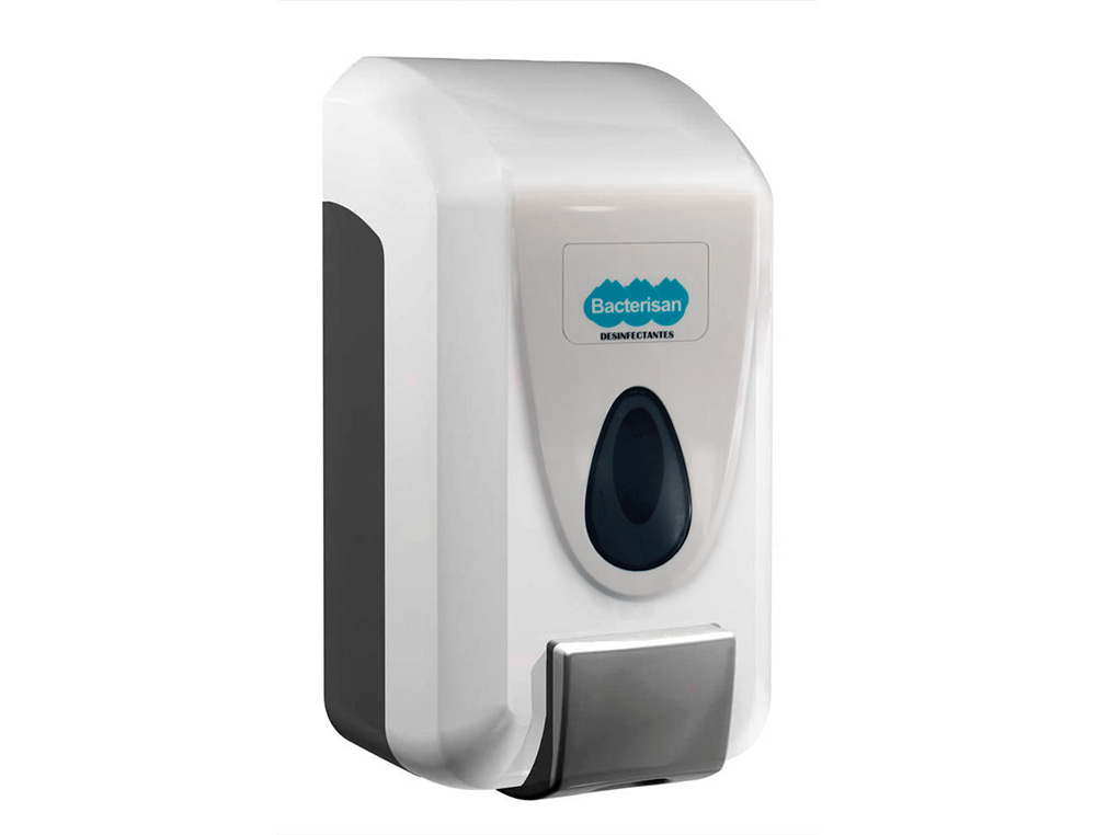DISPENSADOR PARA GEL E SABAO BACTERISAN DE PAREDE CAPACIDADE 800 ML COR BRANCO 120X110X240 MM