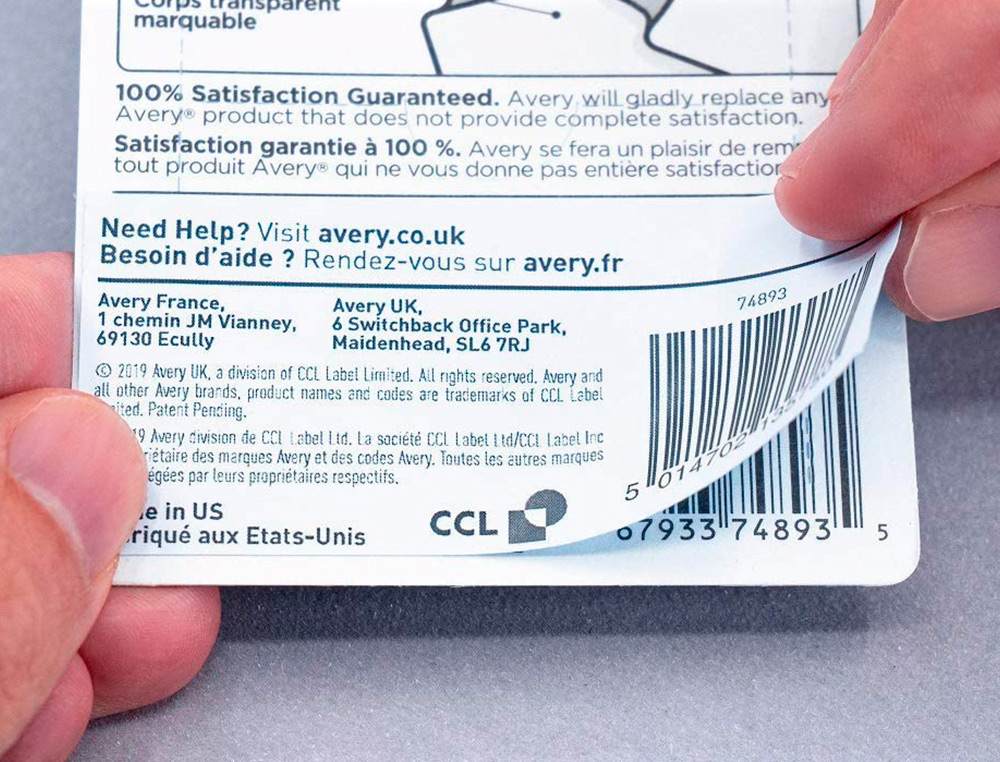 ETIQUETA ADESIVA AVERY PERMANENTE PARA IMPRESSORA LASER BRANCA 63,5X38,1 MM CAIXA DE 525 UNIDADES