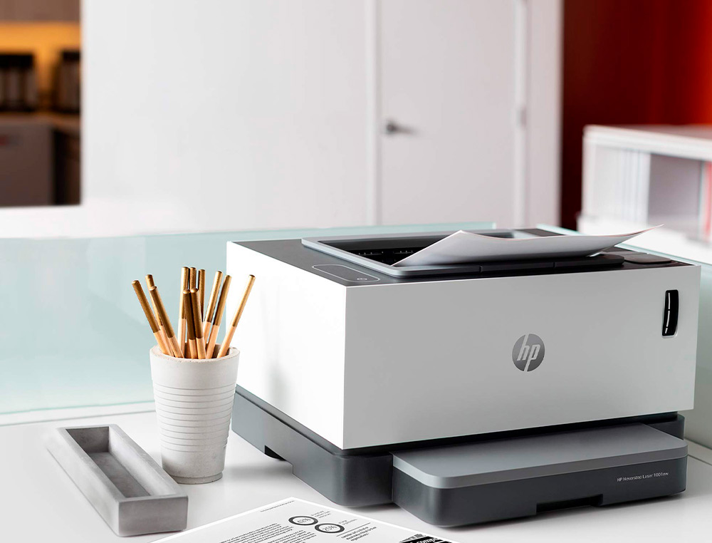 IMPRESSORA HP NEVERSTOP 1001NW LASER ETHERNET WIFI 20 PPM BANDEJA 150 FOLHAS