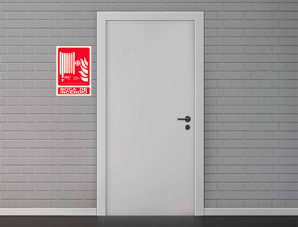 PICTOGRAMA ARCHIVO 2000 BOCA DE INCENDIO PVC VERMELHO LUMINISCENTE 210X300 MM