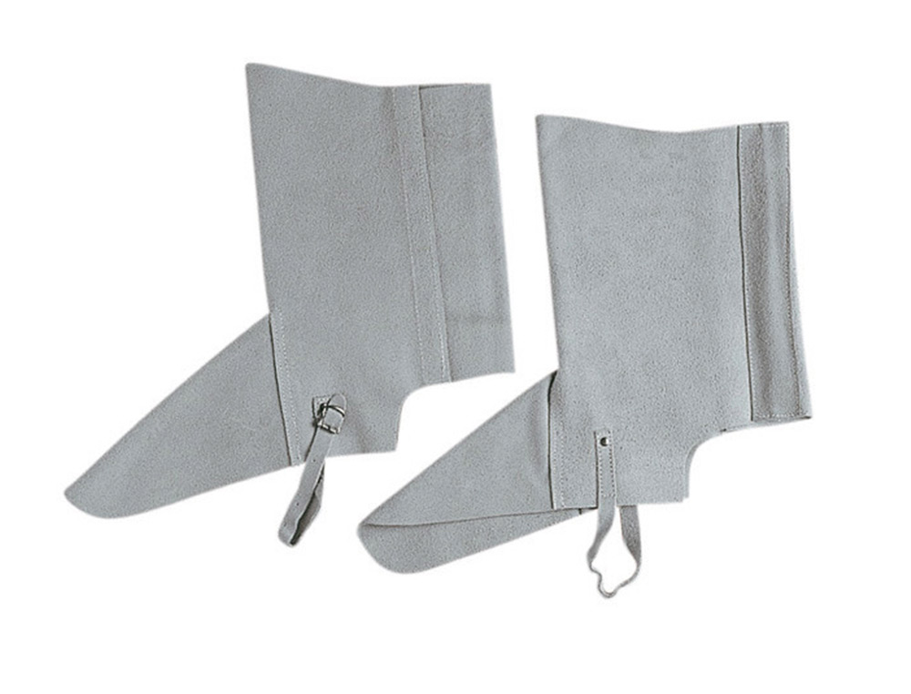 POLAINA PARA SOLDADOR FARU COURO CROMADO AJUSTAVEL COM VELCRO E FIVELA 40 CM