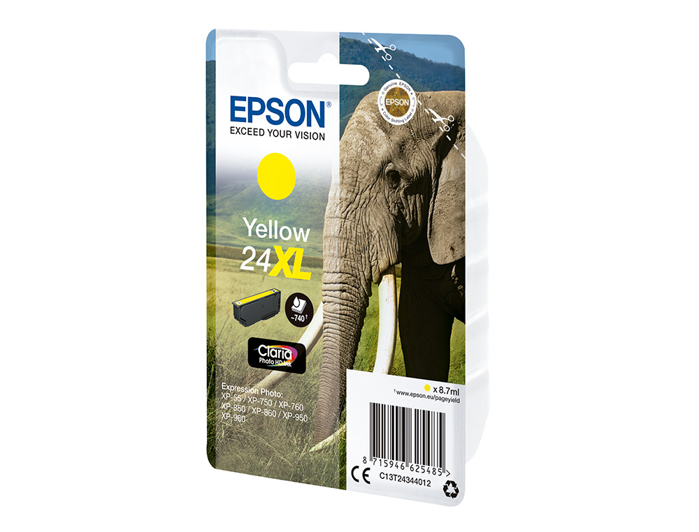 TINTEIRO EPSON CLARIA PHOTO HD INK AMARELO 24XL