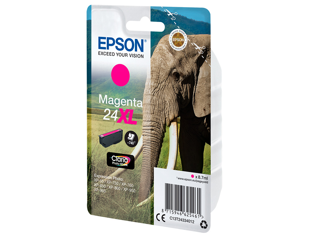TINTEIRO EPSON CLARIA PHOTO HD INK MAGENTA 24XL