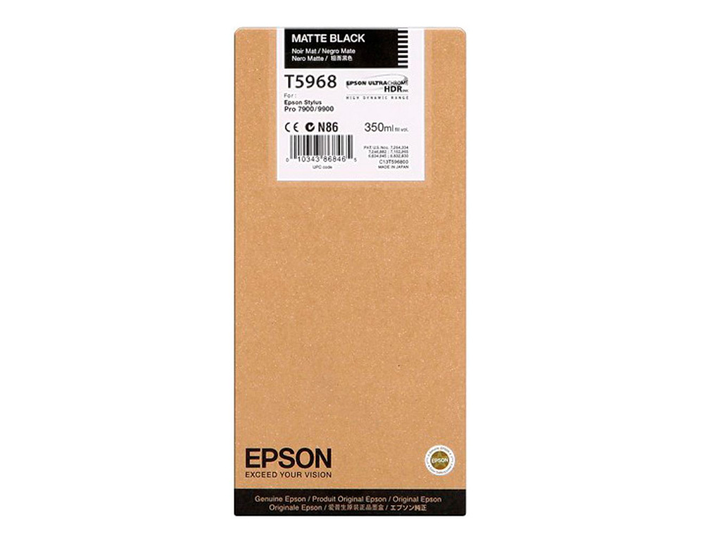 TINTEIRO EPSON GF STYLUS PHOTO 7900/9900 PRETO MATE